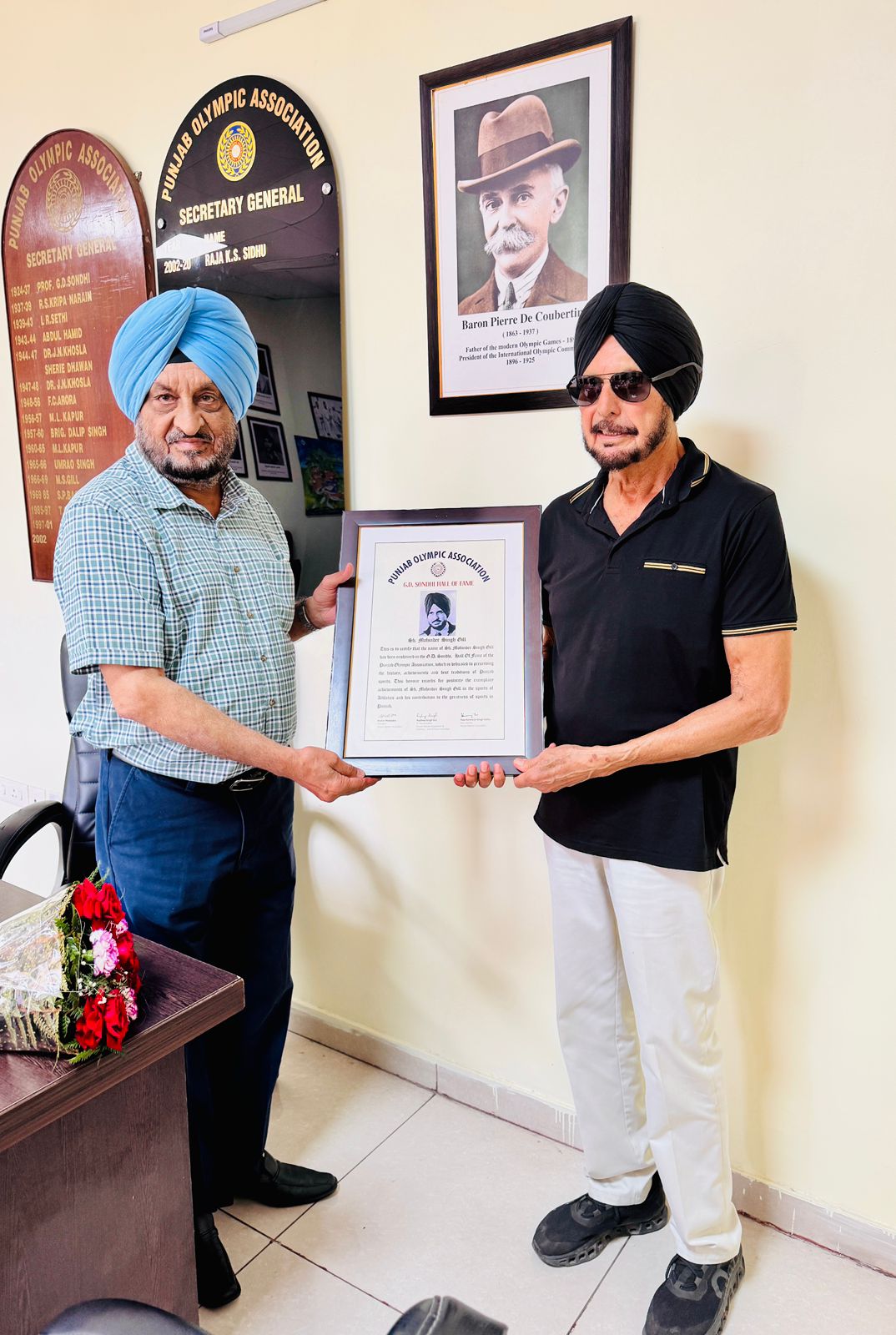 पंजाब ओलंपिक एसोसिएशन ने ओलंपियन मोहिंदर सिंह गिल को 'हॉल ऑफ फेम' से सम्मानित किया